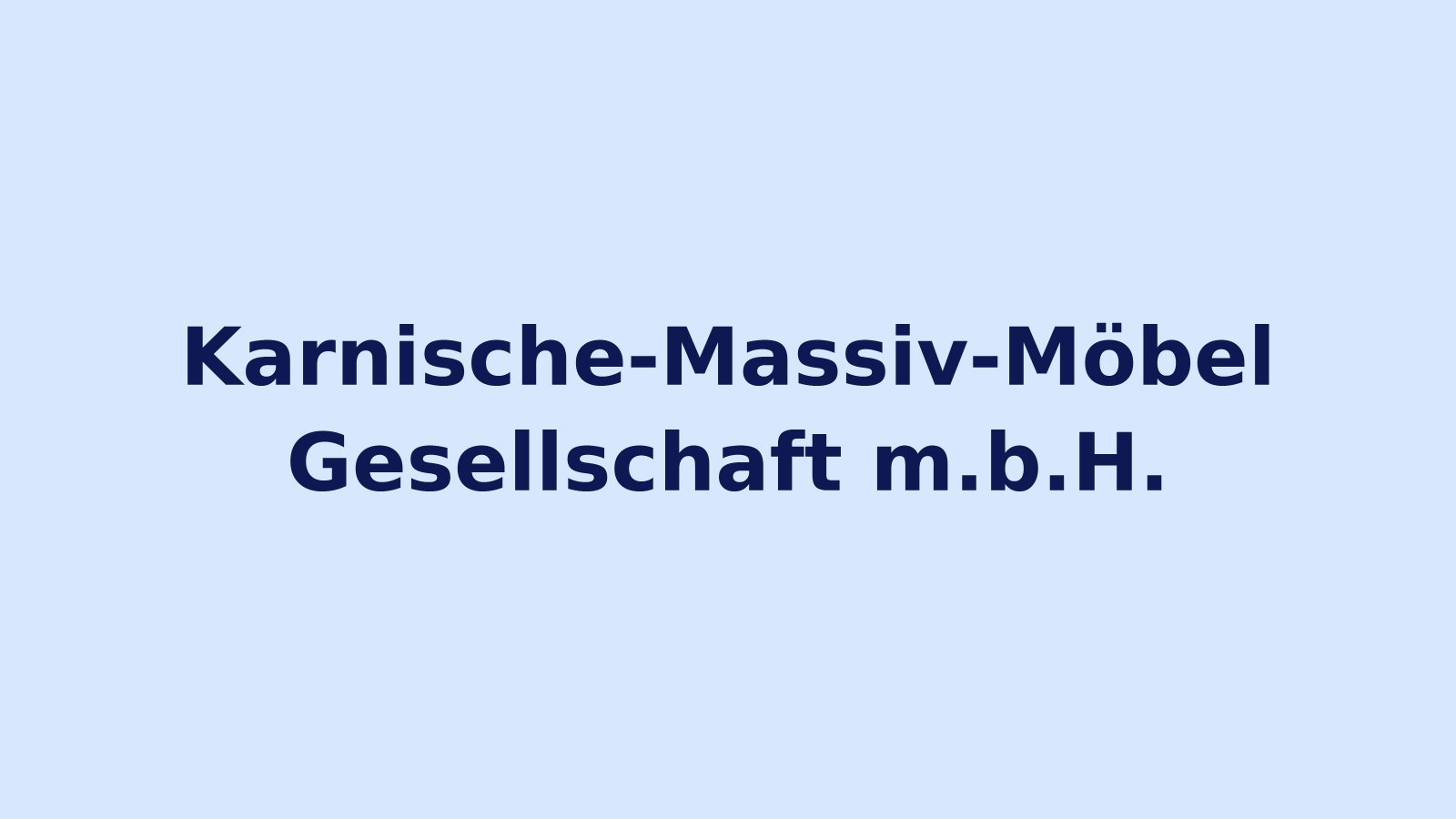 Karnische-Massiv-Möbel Gesellschaft m.b.H. Firmenlogo auf hellem Hintergrund