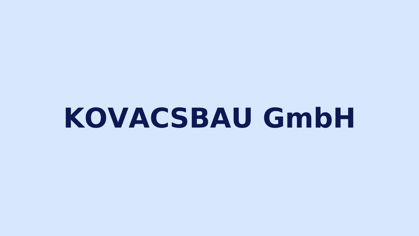 KOVACSBau GmbH Firmenlogo auf hellem Hintergrund